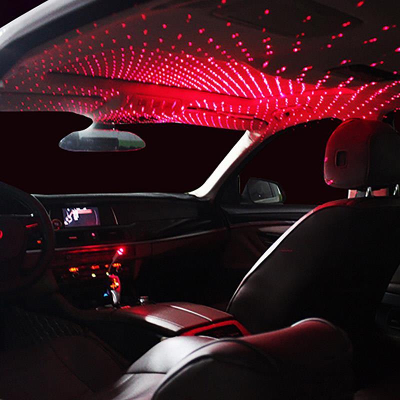 AutoBizarre Universal Car Interior Star Roof Ambient Light/USB Laser P