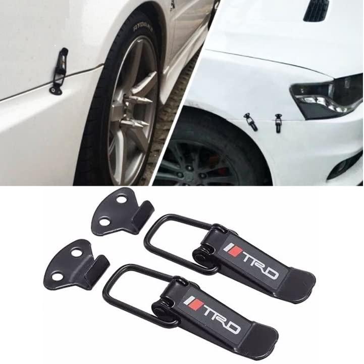 AutoBizarre Car Bumper Security Hook Lock Clips Kit Quick Release Fast