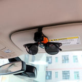 AutoBizarre Car Sun Visor Sunglasses Holder ABS Car Glasses Cases Eyeglasses Holder Clip Fastener Clip with Soft Teeth Compatible with All Cars