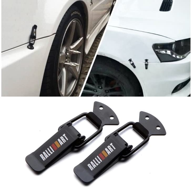 AutoBizarre Car Bumper Security Hook Lock Clips Kit Quick Release Fast