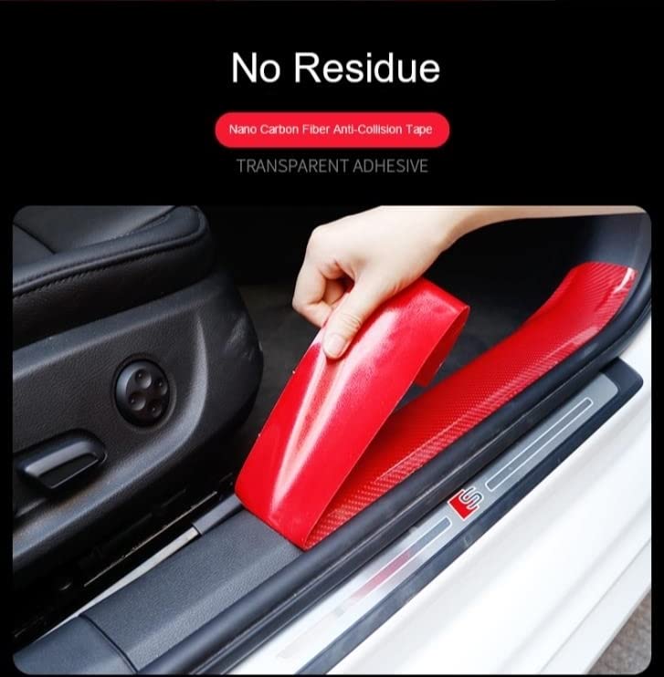 AutoBizarre High Gloss Anti Scratch Red Carbon Fiber Paint Protection