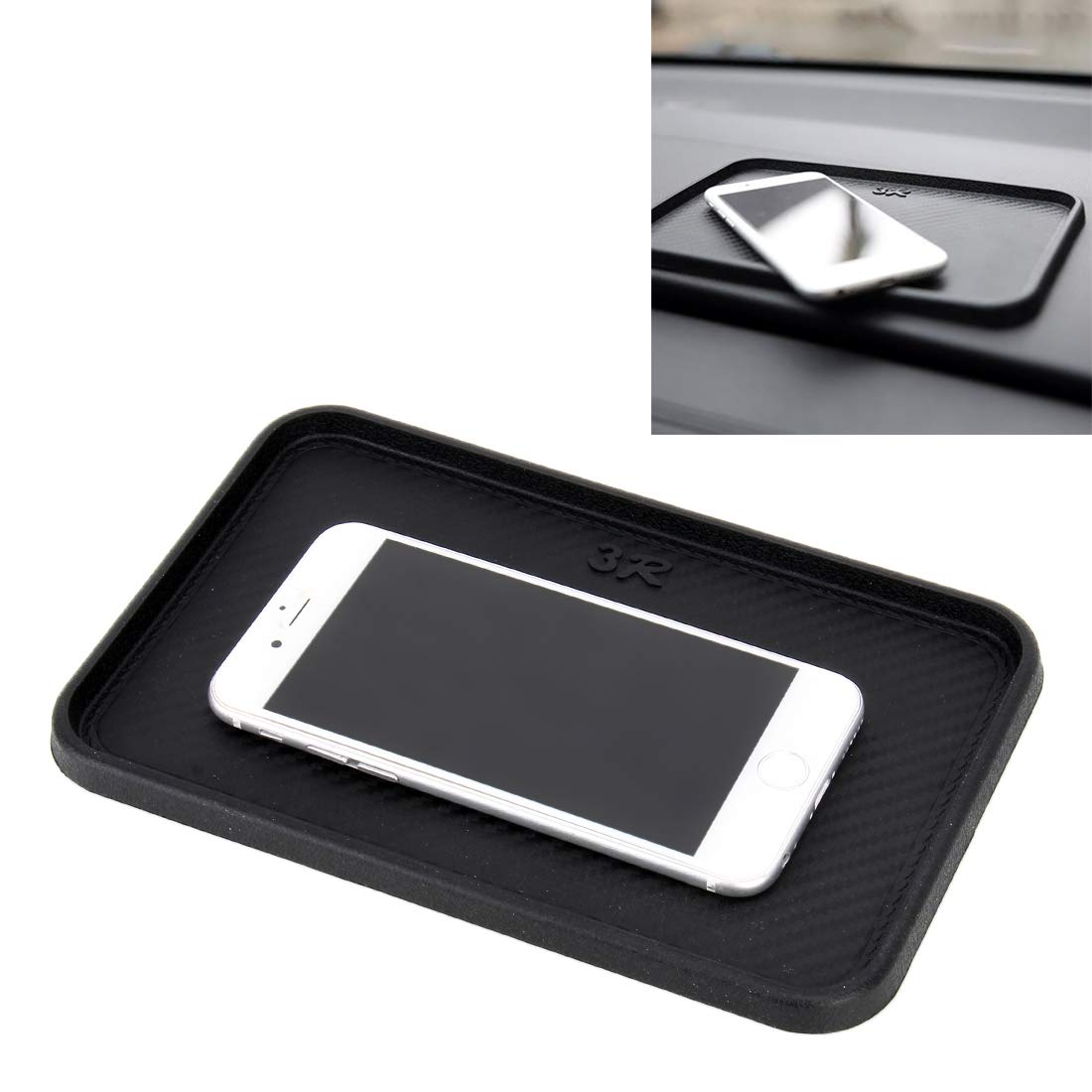  Car Dashboard Anti-Slip Rubber Pad, Multifunctional 10.6 X  5.9 Universal Non-Slip Car Magic Dashboard Gel Latex Pad For Cell Phones,  Sunglasses, Keys, Coins And More Use