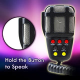 AutoBizarre 7 Tone Siren Horn with Mic For All Cars, Trucks, Mini Trucks - Loud Siren With 7 Different Great Sounds