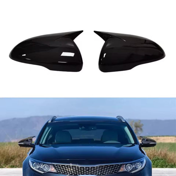 AutoBizarre Batman style ABS Set of 2Pcs Car ORVM Rear View Side Mirror Cover Shell With Light Cut/Slot for Car Styling & Decoration Compatible with Maruti Swift 2018-2025