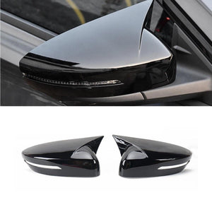 AutoBizarre Batman style ABS Set of 2Pcs Car ORVM Rear View Side Mirror Cover Shell With Light Cut/Slot for Car Styling & Decoration Compatible with Honda City 2015-2020