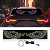 AutoBizarre Devil Eyes LED Lights for Car Windshield Led Panel with USB for Car Rear Window Universal for All Cars, Vans, Trucks, etc