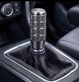 AutoBizarre 10cm Aluminum Alloy Weighted Car Gear Shift Knob Stick Lever Handle with Adaptors for Most Automatic Manual Vehicle