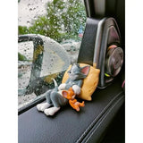 AutoBizarre Car Dashboard Accessories Sleeping Cat & Mouse Tom & Jerry Figurines Toys Gift Showpiece Desk Decoration Car Interior Decoration