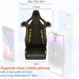 AutoBizarre Car Racing Seat Shape Mobile Phone Holder for Car Air Vent 360° Rotation Adjustable Air Vent Mobile Stand Compatible with All Smartphones