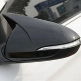 AutoBizarre Batman style ABS Set of 2Pcs Car ORVM Rear View Side Mirror Cover Shell With Light Cut/Slot for Car Styling & Decoration Compatible with Hyundai Accent 2018-2025