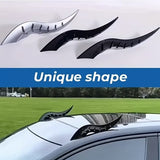 AutoBizarre 2 Pcs Dragon Horn Seeng Shaped Car Roof Decal Creative Devil Horn for Car Exterior Modification & Decoration Universal for all Cars, Bikes, Vans, SUV, etc.