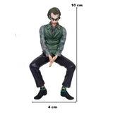 AutoBizarre Joker Action Figure with Mask & Sitting Position Statue for Table, Car Dashboard, Car External Decoration