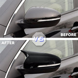 AutoBizarre Batman style ABS Set of 2Pcs Car ORVM Rear View Side Mirror Cover Shell With Light Cut/Slot for Car Styling & Decoration Compatible with Hyundai Creta 2020-2025
