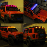 AutoBizarre Set of 5 pcs Wireless Multicolor Emergency Clearance Warning Strobe Light Solar Powered LED Cab Roof Top Marker Running Lights With Remote Control For All Cars, Vans, Trucks, Pickup, SUVs