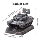 AutoBizarre Solar Powered Car Air Freshener Rotating Army Tank Shaped Perfume for Car Dashboard