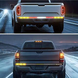 AutoBizarre 1.2 Mtrs 3 in 1 Brake Turn Signal DRL Light Truck Tailgate Light Pickup Tail Light Strip Compatible with All Cars, Trucks, SUV, Vans