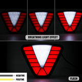 AutoBizarre 12V F1 Style Rear Third Flashing Tail Brake Lights Rear Bumper Pilot Flash Lamp Warning Strobe Stop Safety Light Universal for All Cars, Bikes, SUV, etc