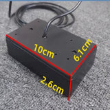 AutoBizarre 12V F1 Style 72 LED Red Rectangle Rear Third Flashing Tail Brake Lights Rear Bumper Pilot Flash Lamp Warning Strobe Stop Safety Light Universal for All Cars, Bikes, SUV, etc