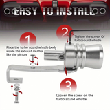 AutoBizarre Car Turbo Sound Exhaust Pipe Silencer Aluminium Whistle Car Blow Off Valve Tip Simulator Universal for All Cars, Bikes, Vans, etc