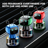 AutoBizarre Robot Style Air Freshener Car Perfume Sprayer Aromatherapy Perfume for Car Dashboard and Home