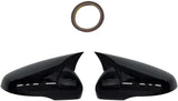 AutoBizarre Batman style ABS Set of 2Pcs Car ORVM Rear View Side Mirror Cover Shell With Light Cut/Slot for Car Styling & Decoration Compatible with Maruti Swift 2018-2025