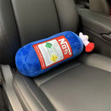 AutoBizarre Car Backrest Pillow NOS Nitrous Oxide Bottle Shaped Plush Toy Gift Pillow Car Cushion for Comfortable Driving, Office, Home & Car Decor
