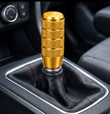 AutoBizarre 10cm Aluminum Alloy Weighted Car Gear Shift Knob Stick Lever Handle with Adaptors for Most Automatic Manual Vehicle