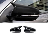 AutoBizarre Batman style ABS Set of 2Pcs Car ORVM Rear View Side Mirror Cover Shell With Light Cut/Slot for Car Styling & Decoration Compatible with Hyundai Creta 2020-2025