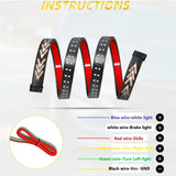 AutoBizarre 1.2 Mtrs 3 in 1 Brake Turn Signal DRL Light Truck Tailgate Light Pickup Tail Light Strip Compatible with All Cars, Trucks, SUV, Vans