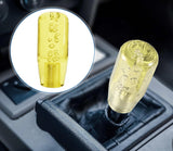 AutoBizarre 10cm Car Gear Stick Crystal Transparent Bubble Gear Knob Gear Shifter Handle Knob with Different Size Adaptors for All Manual Transmission Cars