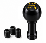 AutoBizarre 5 Speed Round Metal Gear Knob Gear Shifter Handle Knob for All Manual Transmission Cars
