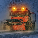 AutoBizarre 12V/24V Revolving Amber Yellow Orange Emergency Clearance Warning Strobe LED Beacon Lights with Magnectic Base & Cigarette Lighter Cord for All Cars, Trucks, Vans, SUVs, etc.