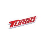 AutoBizarre 3D Raised Turbo Metal Monogram Emblem Badge Sticker for All Cars & Bikes