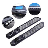 AutoBizarre Car Rear Bumper Dummy Dual Exhaust Pipe Sticker Bumper Lip Diffuser For Decoration Universal for All Cars – Set of 2