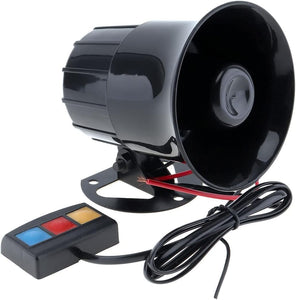 AutoBizarre 3 Tone Siren Horn Hooter with Remote Controller For All Cars, Trucks, Mini Trucks, Vans - 12V Loud Siren With 3 Different Great Sounds