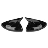 AutoBizarre Batman style ABS Set of 2Pcs Car ORVM Rear View Side Mirror Cover Shell With Light Cut/Slot for Car Styling & Decoration Compatible with Volkswagen Virtus 2023-2025