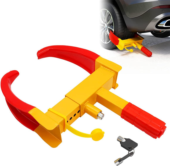 AutoBizarre Anti-Theft Heavy Duty Metal Body Adjustable Claw Wheel Security Lock Tyre Lock (works with all cars)