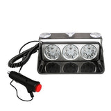 AutoBizarre 12V Car Dash Emergency Warning Strobe Red Blue White Flasher Windshield Sucker 18 LED light With Multiple Flashing Modes For All Cars, Emergency Vehicles, etc.