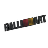 AutoBizarre 3D Raised Black Ralli Art Metal Monogram Emblem Badge Sticker for All Cars & Bikes