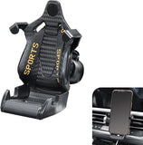AutoBizarre Car Racing Seat Shape Mobile Phone Holder for Car Air Vent 360° Rotation Adjustable Air Vent Mobile Stand Compatible with All Smartphones