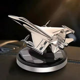 AutoBizarre Solar Powered Car Air Freshener Rotating Jet Shaped Perfume for Car Dashboard