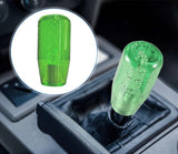 AutoBizarre 10cm Car Gear Stick Crystal Transparent Bubble Gear Knob Gear Shifter Handle Knob with 3 Adaptors for All Manual Transmission Cars