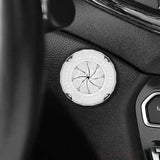 AutoBizarre Car Push Start Stop Button Ring Metal Rotatable Cover Decoration Ring for Push Start Stop Button Protection and Decoration for All Cars