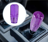 AutoBizarre 10cm Car Gear Stick Crystal Transparent Bubble Gear Knob Gear Shifter Handle Knob with 3 Adaptors for All Manual Transmission Cars