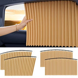 AutoBizarre 4 Pcs Magnetic Car Sunshade Side Window Foldable Privacy Curtains for Sun Protection & Heat Reduction Car Interior Accessory Universal for All Cars