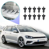 AutoBizarre 10 Pcs Car Roof Black Shark Fin Diffuser Spoiler Decorative Sticker Universal for All Cars, SUVs, Trucks, etc.
