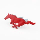 AutoBizarre 3D Raised Mstang Horse Metal Monogram Emblem Badge Sticker for All Cars & Bikes