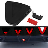 AutoBizarre 12V F1 Style Rear Third Flashing Tail Brake Lights Rear Bumper Pilot Flash Lamp Warning Strobe Stop Safety Light Universal for All Cars, Bikes, SUV, etc