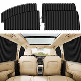 AutoBizarre 4 Pcs Magnetic Car Sunshade Side Window Foldable Privacy Curtains for Sun Protection & Heat Reduction Car Interior Accessory Universal for All Cars