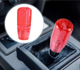 AutoBizarre 10cm Car Gear Stick Crystal Transparent Bubble Gear Knob Gear Shifter Handle Knob with 3 Adaptors for All Manual Transmission Cars